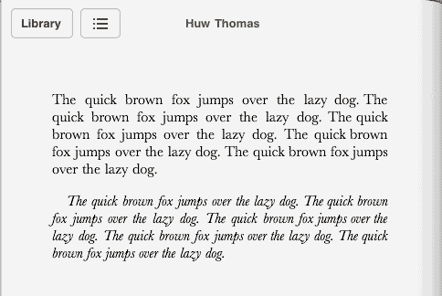 One Paragraph of normal body text